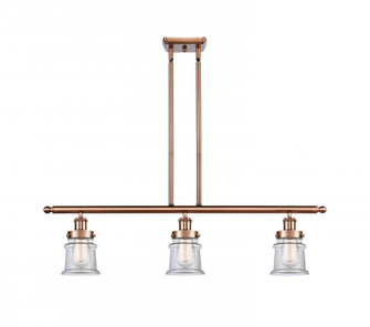 Canton - 3 Light - 36 inch - Antique Copper - Stem Hung - Island Light (3442|916-3I-AC-G182S)
