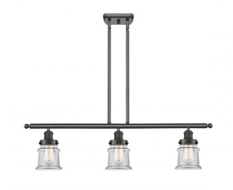 Canton - 3 Light - 36 inch - Oil Rubbed Bronze - Stem Hung - Island Light (3442|916-3I-OB-G182S)