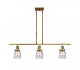 Canton - 3 Light - 36 inch - Brushed Brass - Stem Hung - Island Light (3442|916-3I-BB-G184S)