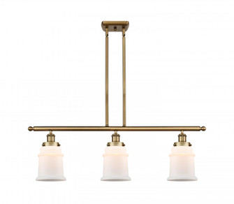 Canton - 3 Light - 36 inch - Brushed Brass - Stem Hung - Island Light (3442|916-3I-BB-G181)