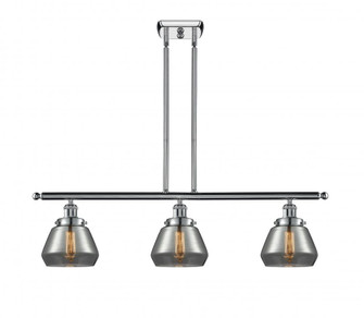 Fulton - 3 Light - 36 inch - Polished Chrome - Stem Hung - Island Light (3442|916-3I-PC-G173)