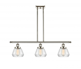 Fulton - 3 Light - 36 inch - Polished Nickel - Stem Hung - Island Light (3442|916-3I-PN-G172)