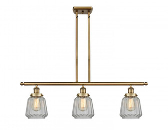 Chatham - 3 Light - 36 inch - Brushed Brass - Stem Hung - Island Light (3442|916-3I-BB-G142)