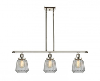 Chatham - 3 Light - 36 inch - Polished Nickel - Stem Hung - Island Light (3442|916-3I-PN-G142)