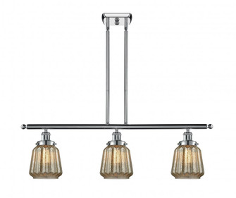 Chatham - 3 Light - 36 inch - Polished Chrome - Stem Hung - Island Light (3442|916-3I-PC-G146)