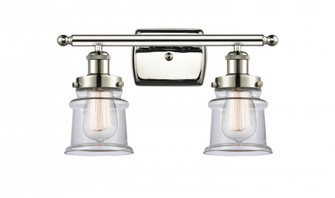 Canton - 2 Light - 16 inch - Polished Nickel - Bath Vanity Light (3442|916-2W-PN-G182S)