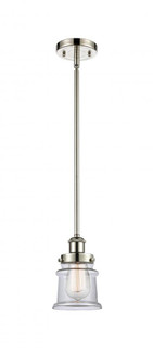 Canton - 1 Light - 6 inch - Polished Nickel - Mini Pendant (3442|916-1S-PN-G182S)