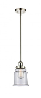 Canton - 1 Light - 6 inch - Polished Nickel - Mini Pendant (3442|916-1S-PN-G182)