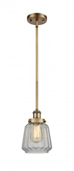 Chatham - 1 Light - 6 inch - Brushed Brass - Mini Pendant (3442|916-1S-BB-G142)