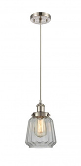 Chatham - 1 Light - 6 inch - Brushed Satin Nickel - Cord hung - Mini Pendant (3442|916-1P-SN-G142)
