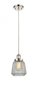 Chatham - 1 Light - 6 inch - Polished Nickel - Cord hung - Mini Pendant (3442|916-1P-PN-G142)