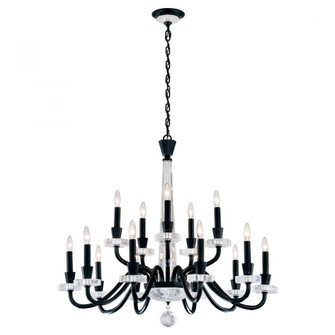 Amadeus 15 Light 120V Chandelier in Heirloom Gold with Optic Haze Quartz (168|S9338-22OH)