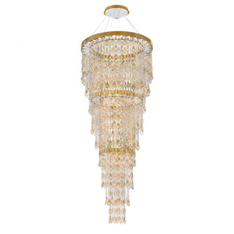 Pavona 86in 120-277V Foyer Pendant in Antique Silver with Clear Radiance Crystal (168|S9192-48R)