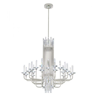 Calliope 24 Light 120-277V Chandelier in Black with Clear Optic Crystal (168|S5724-18O)