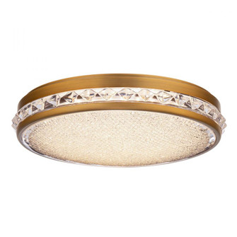 Kristally 12in 120V LED Flush Mount in Aged Brass with Radiance Crystal Dust (168|S9912-700R)