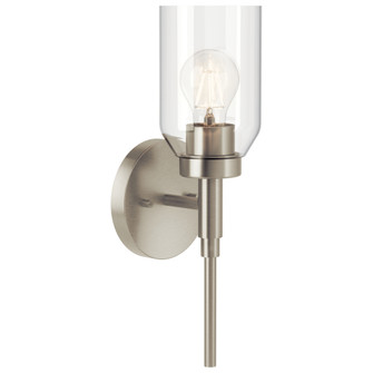 Madden 14.75 Inch 1 Light Wall Sconce with Clear Glass in Brushed Nickel (10687|55183NI)