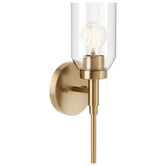 Madden 14.75 Inch 1 Light Wall Sconce with Clear Glass in Champagne Bronze (10687|55183CPZ)