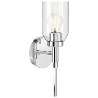 Madden 14.75 Inch 1 Light Wall Sconce with Clear Glass in Chrome (10687|55183CH)
