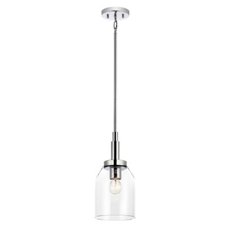 Madden 15 Inch 1 Light Mini Pendant with Clear Glass in Chrome (10687|52725CH)