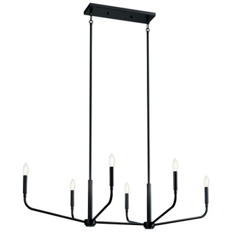 Linear Chandelier 6Lt (10687|52721BK)