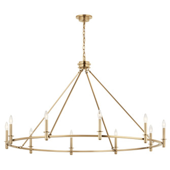 Carrick 54.25 Inch 10 Light Chandelier in Champagne Bronze (10687|52707CPZ)