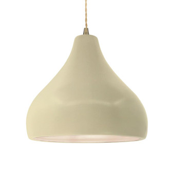 Large Droplet 1-Light Pendant (254|CER-6565-VAN-ABRS-BEIG-TWST-LED1-700)