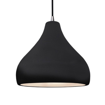 Large Droplet LED Pendant (254|CER-6565-BLK-NCKL-BKCD-LED1-700)
