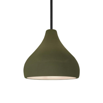 Small Droplet 1-Light Pendant (254|CER-6560-MGRN-MBLK-RIGID)