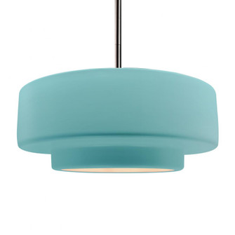 Large Tier 1-Light Pendant (254|CER-6545-RFPL-NCKL-RIGID)