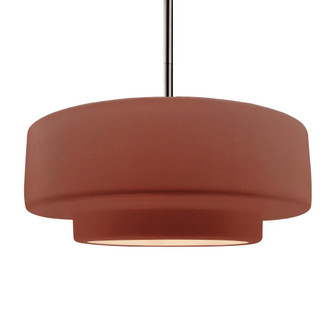 Large Tier 1-Light Pendant (254|CER-6545-CLAY-NCKL-RIGID-LED1-700)
