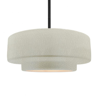 Large Tier 1-Light Pendant (254|CER-6545-CRK-MBLK-RIGID)