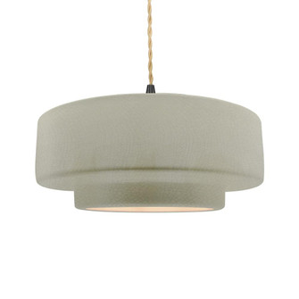 Large Tier LED Pendant (254|CER-6545-CKC-MBLK-BEIG-TWST-LED1-700)