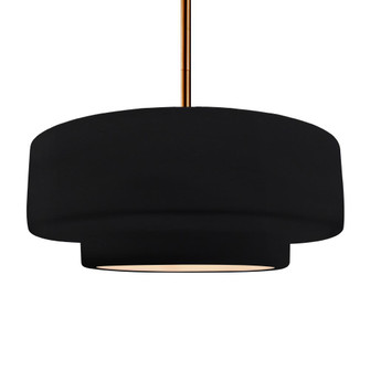 Large Tier 1-Light Pendant (254|CER-6545-BLK-BRSS-RIGID-LED1-700)