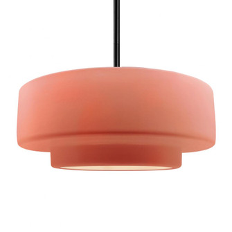 Large Tier 1-Light Pendant (254|CER-6545-BSH-MBLK-RIGID)