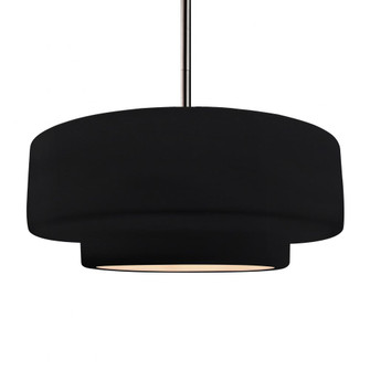 Large Tier 1-Light Pendant (254|CER-6545-BKMT-NCKL-RIGID)