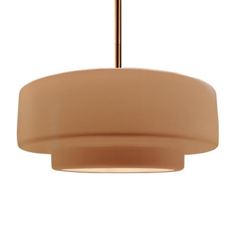 Large Tier 1-Light Pendant (254|CER-6545-ADOB-BRSS-RIGID-LED1-700)