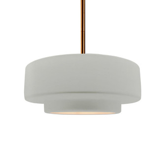 Medium Tier 1-Light Pendant (254|CER-6543-MAT-BRSS-RIGID-LED1-700)