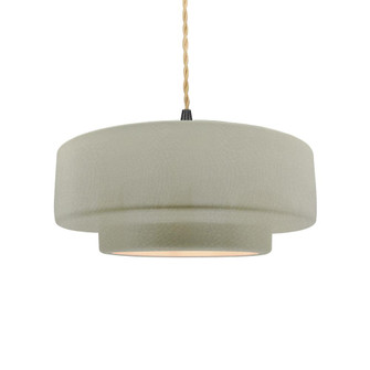 Medium Tier LED Pendant (254|CER-6543-CKC-MBLK-BEIG-TWST-LED1-700)