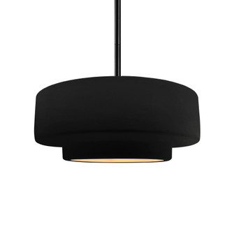 Medium Tier 1-Light Pendant (254|CER-6543-CBGD-MBLK-RIGID-LED1-700)