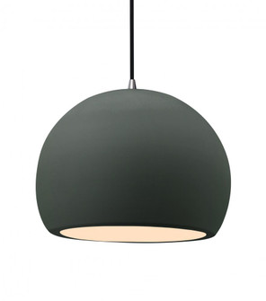 Large Globe LED Pendant (254|CER-6535-PWGN-NCKL-BKCD-LED1-700)