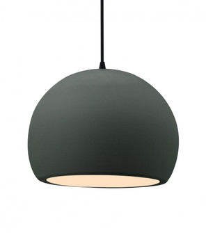 Large Globe 1-Light Pendant (254|CER-6535-PWGN-MBLK-BKCD)