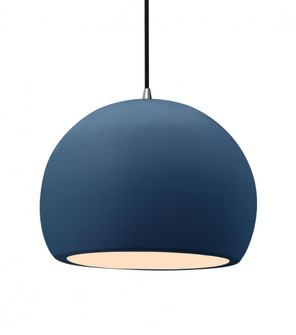 Large Globe 1-Light Pendant (254|CER-6535-MID-NCKL-BKCD)