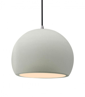 Large Globe 1-Light Pendant (254|CER-6535-MAT-NCKL-BKCD)