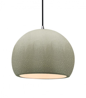 Large Globe 1-Light Pendant (254|CER-6535-CKC-NCKL-BKCD)