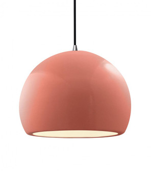 Large Globe 1-Light Pendant (254|CER-6535-BSH-NCKL-BKCD)