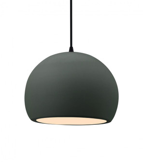 Medium Globe 1-Light Pendant (254|CER-6533-PWGN-MBLK-BKCD)