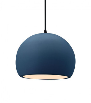 Medium Globe 1-Light Pendant (254|CER-6533-MDMT-MBLK-BKCD)