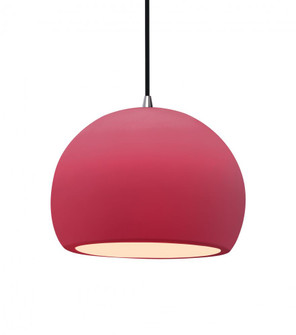 Medium Globe LED Pendant (254|CER-6533-CRSE-NCKL-BKCD-LED1-700)