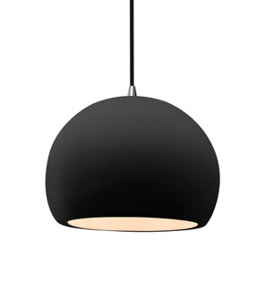 Medium Globe LED Pendant (254|CER-6533-CRB-NCKL-BKCD-LED1-700)