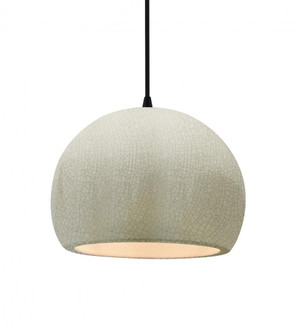 Medium Globe 1-Light Pendant (254|CER-6533-CRK-MBLK-BKCD)